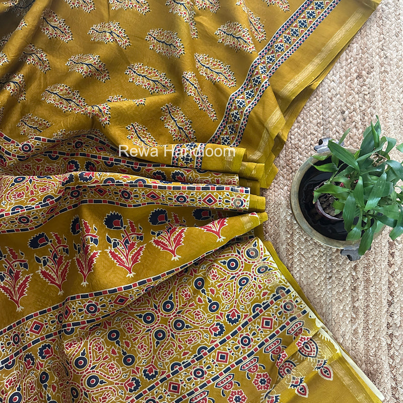  Chanderi Silk Printed Saree