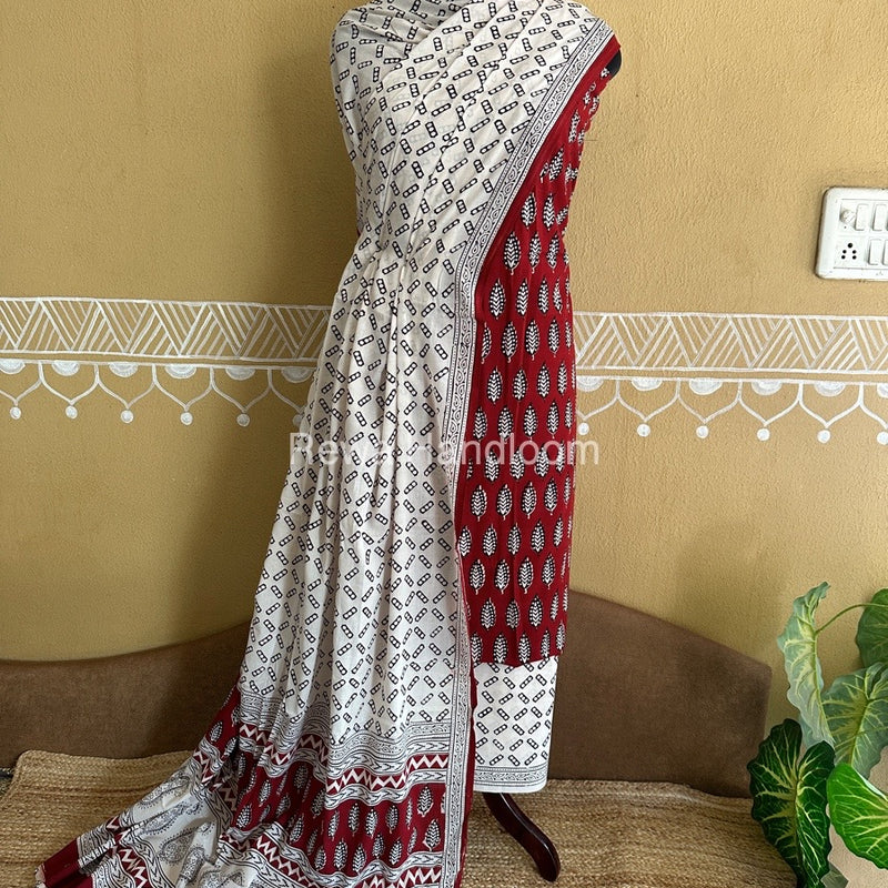  Bagh Print Cotton Suit
