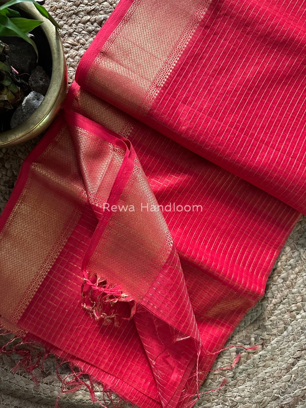 Maheshwari Zari Checks Saree