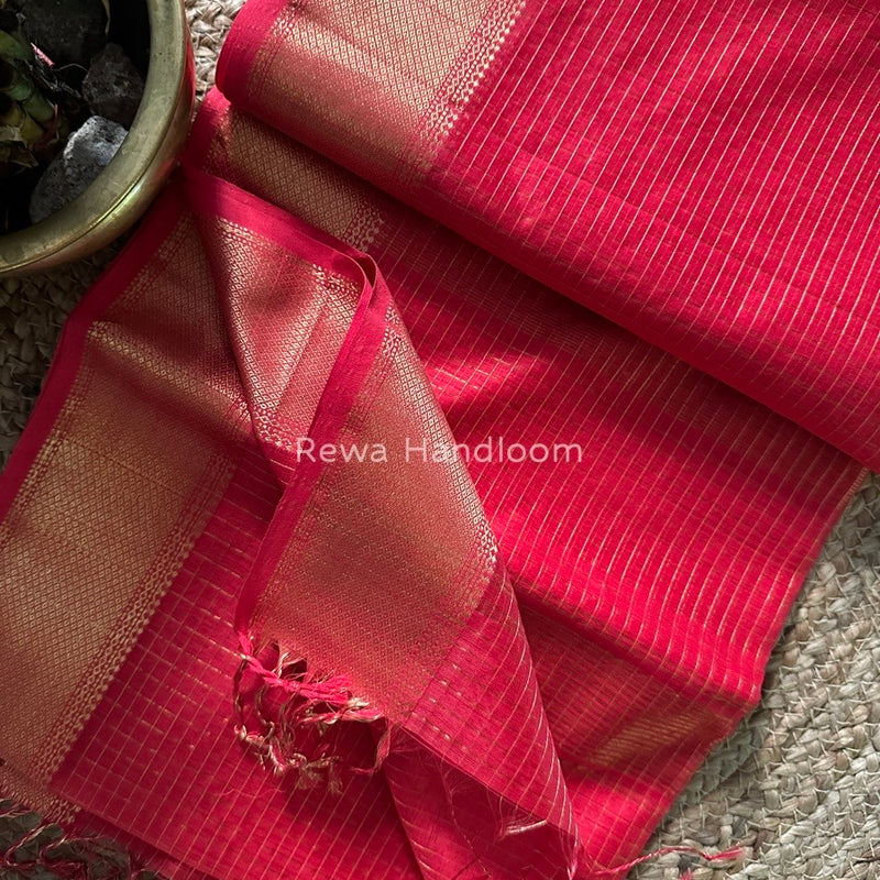 Maheshwari Zari Checks Saree