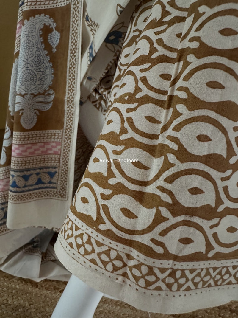 Indigo Bagh Print Suit