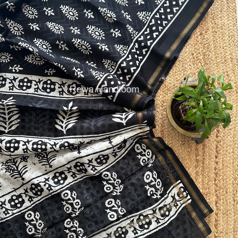  Chanderi Silk Printed Saree