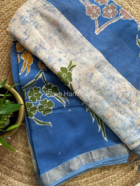 Maheshwari Batik Indonesian Print Saree