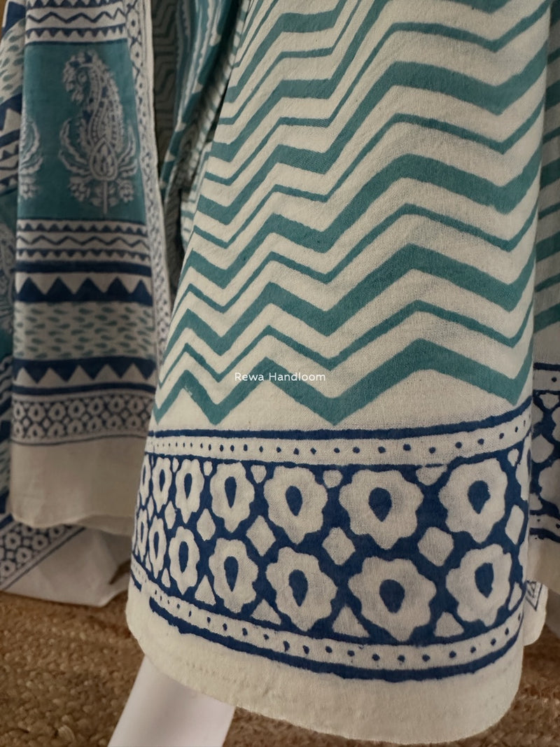 Indigo Bagh Print Suit