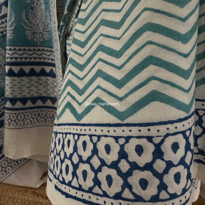 Indigo Bagh Print Suit
