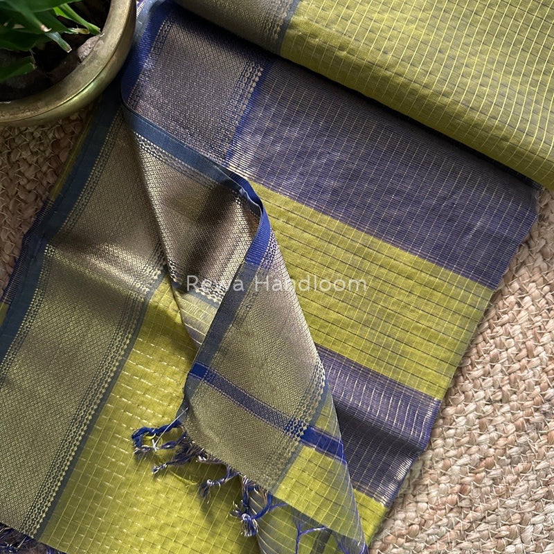 Maheshwari Zari Checks Saree