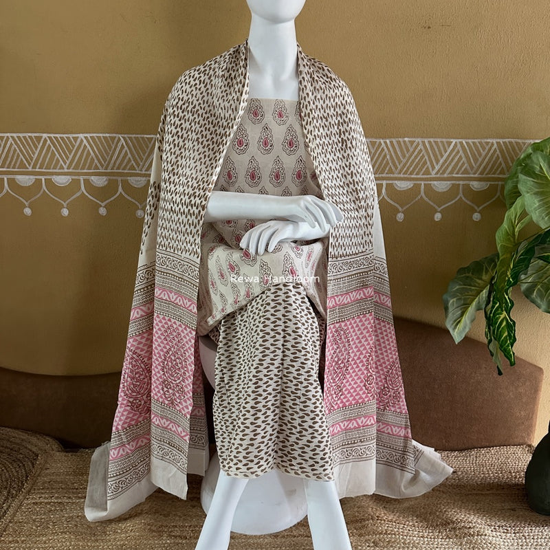 Indigo Bagh Print Suit