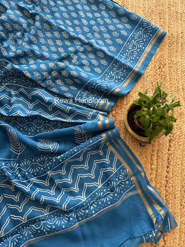 Chanderi Silk Printed Saree