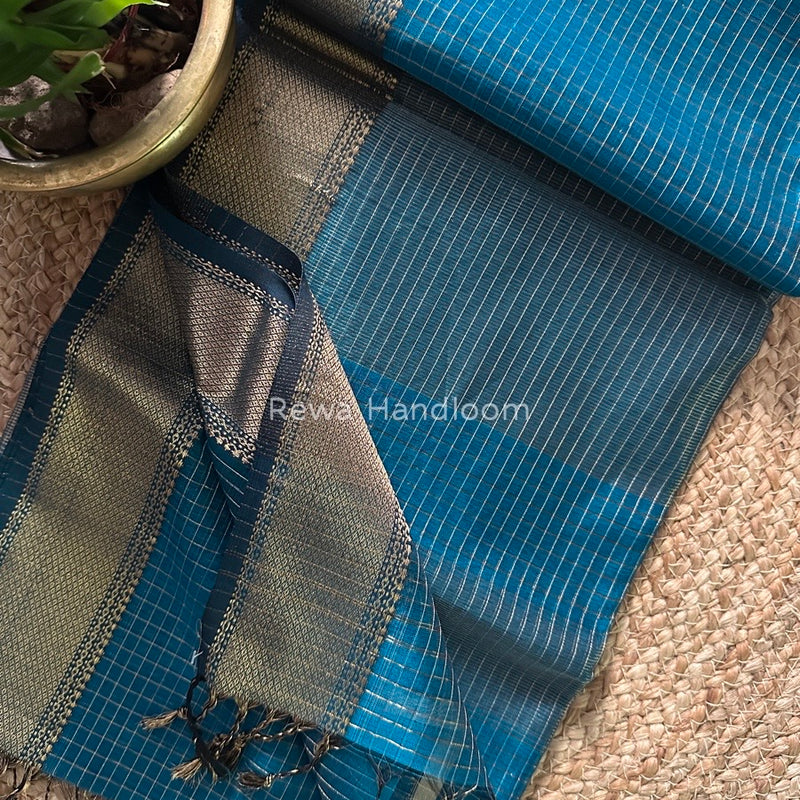 Maheshwari Zari Checks Saree