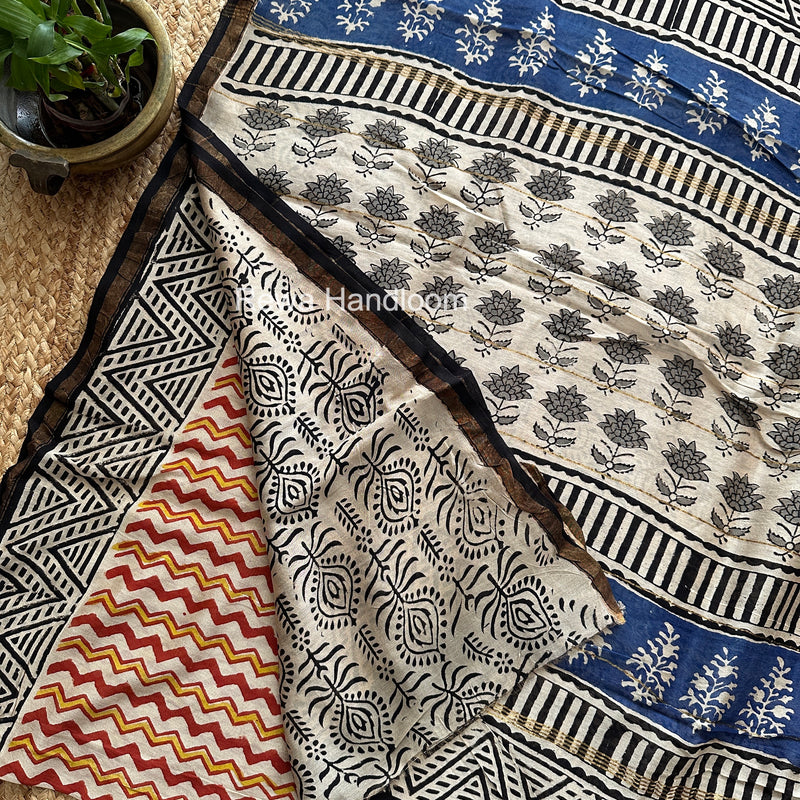  Chanderi Silk Printed Saree