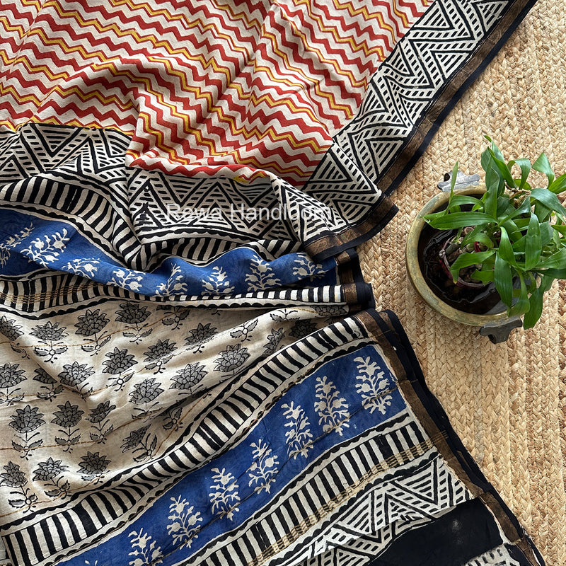  Chanderi Silk Printed Saree