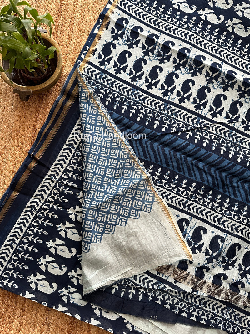  Chanderi Silk Printed Saree