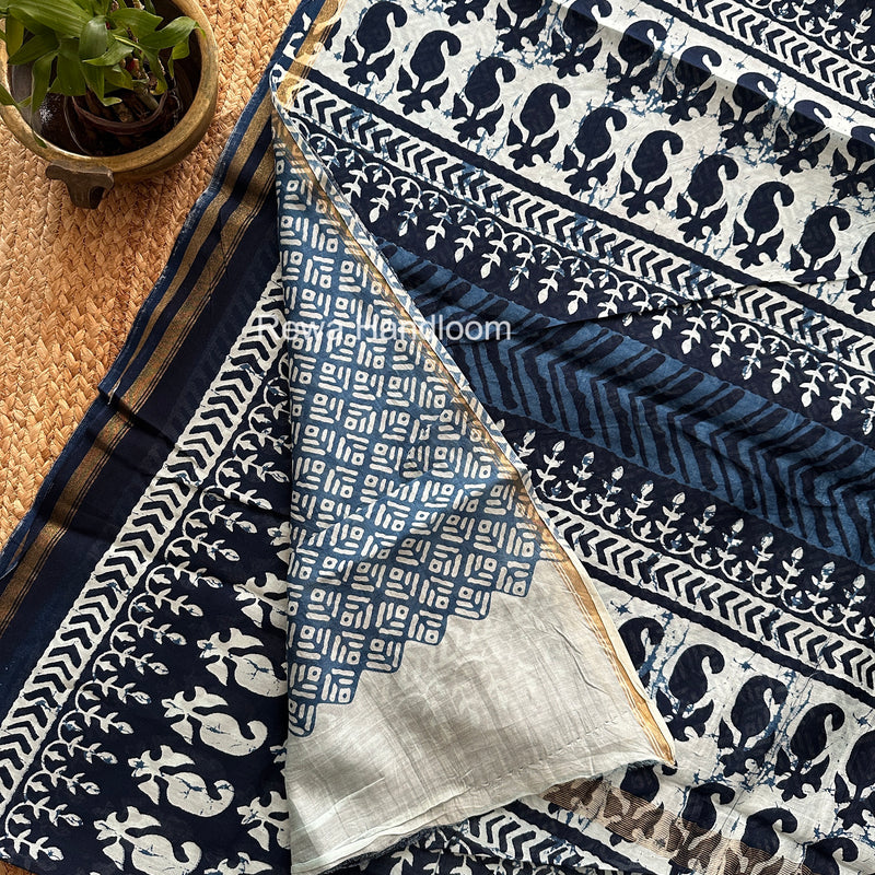  Chanderi Silk Printed Saree