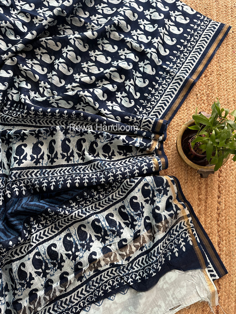  Chanderi Silk Printed Saree