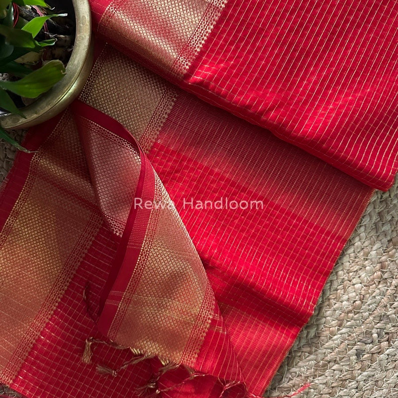 Maheshwari Zari Checks Saree
