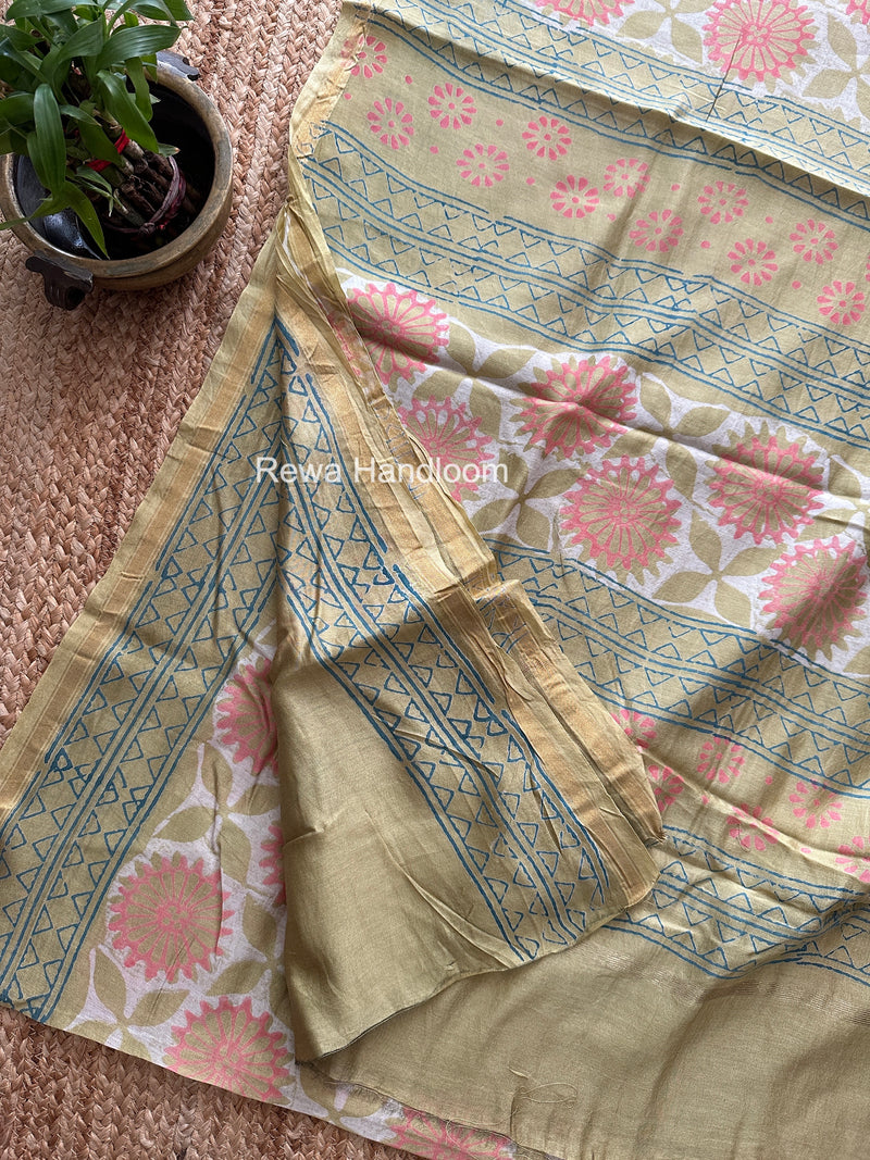  Chanderi Silk Printed Saree