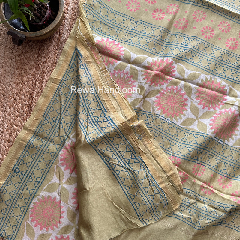  Chanderi Silk Printed Saree