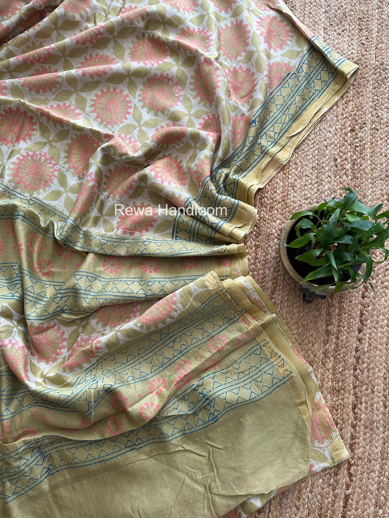  Chanderi Silk Printed Saree
