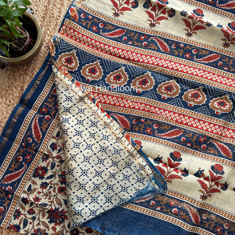  Chanderi Silk Printed Saree