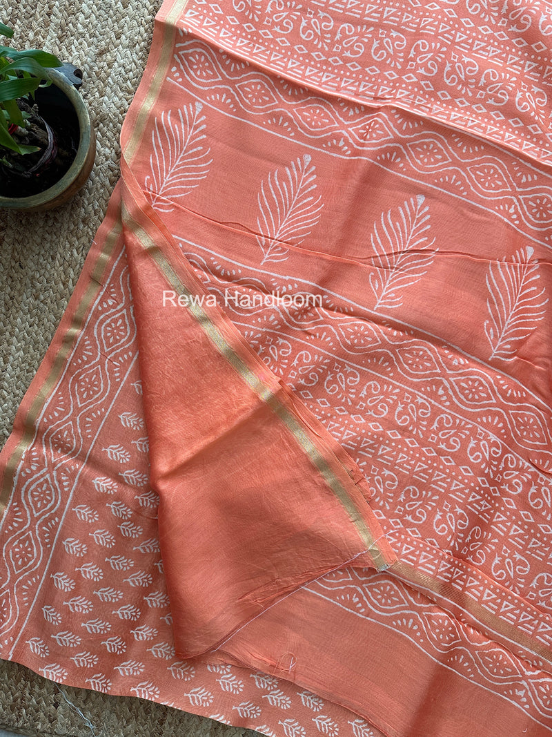 Chanderi Silk Printed Saree