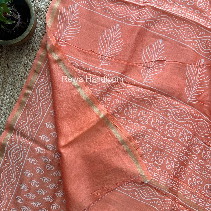  Chanderi Silk Printed Saree