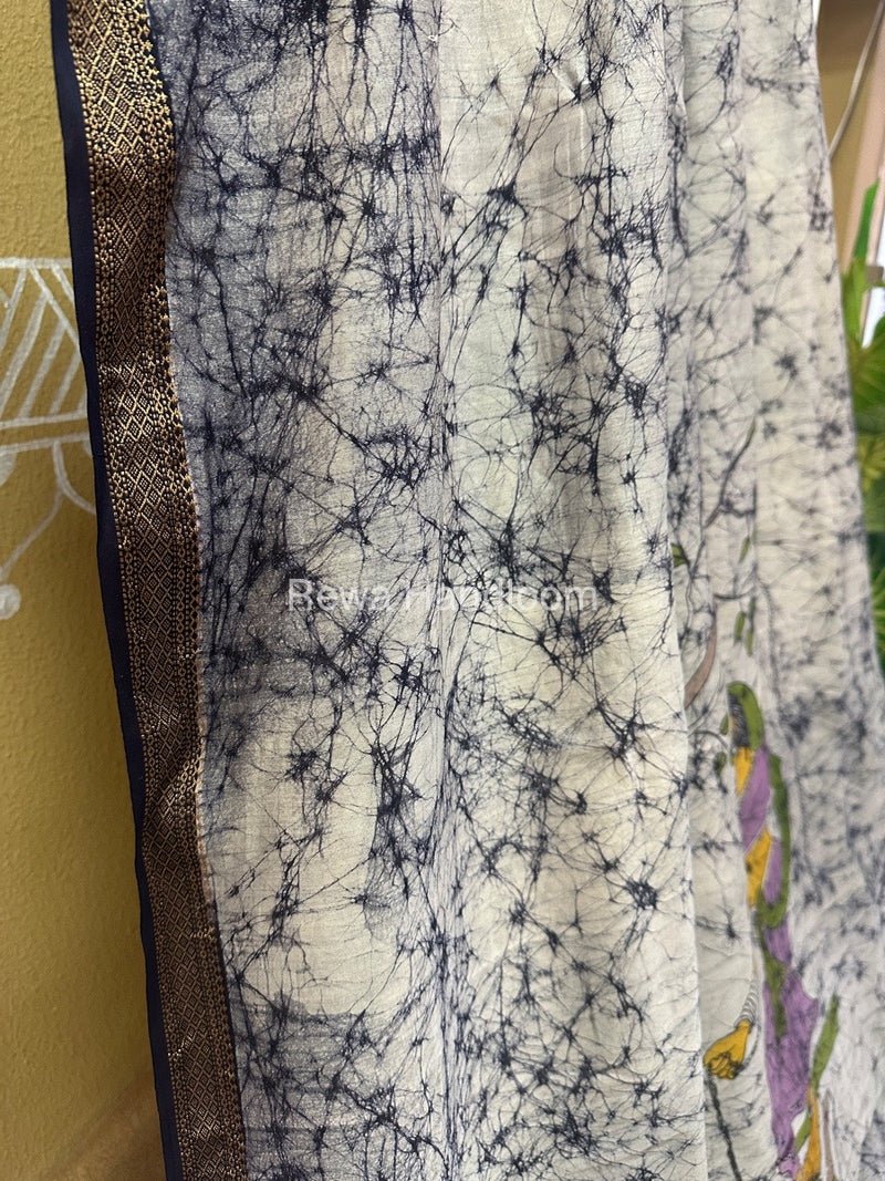 Maheshwari Handpainted Saree