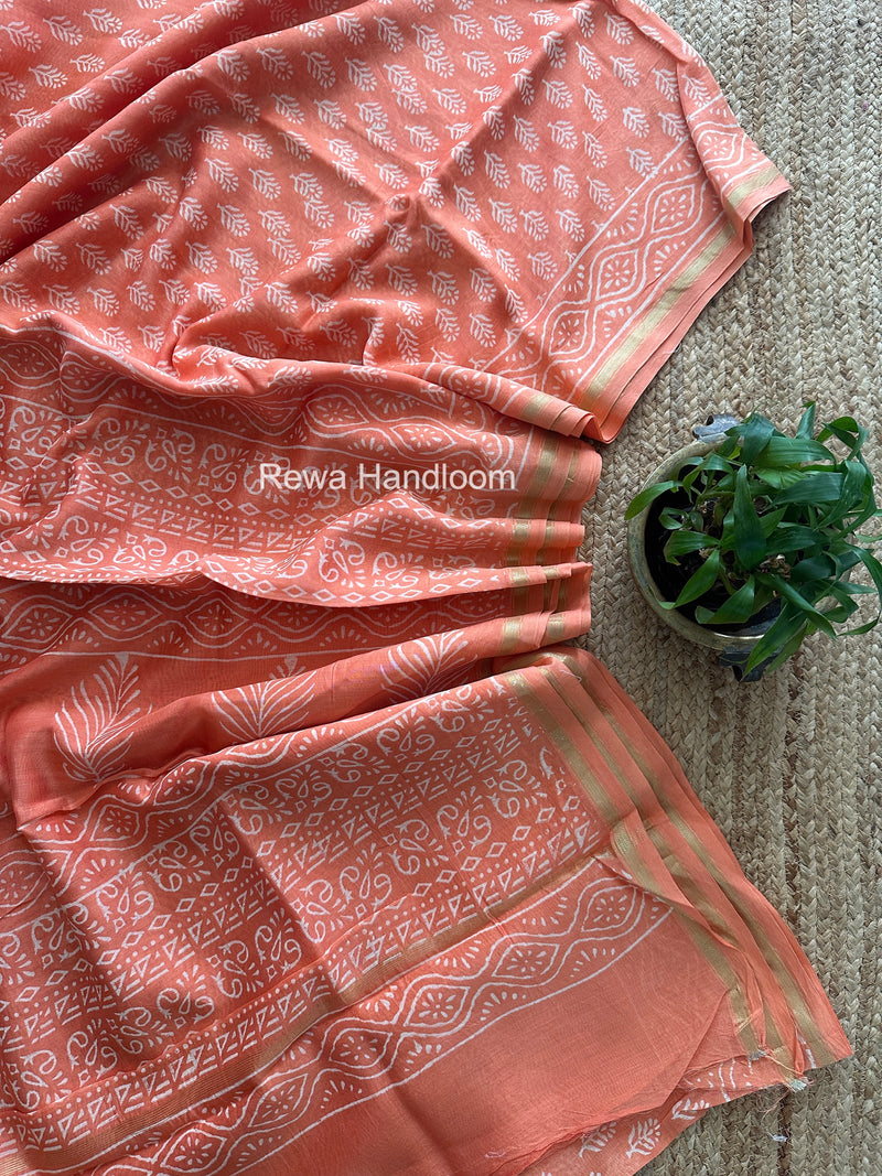  Chanderi Silk Printed Saree