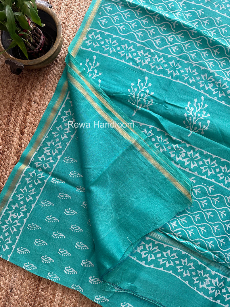  Chanderi Silk Printed Saree