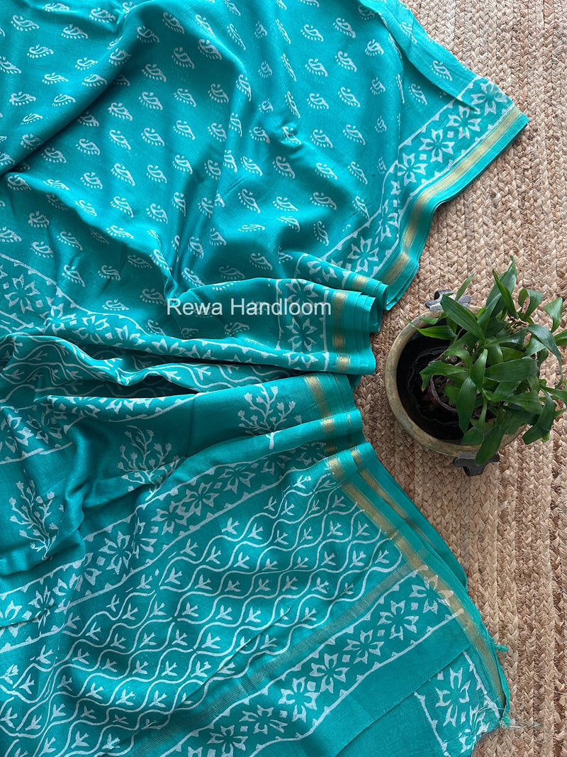  Chanderi Silk Printed Saree