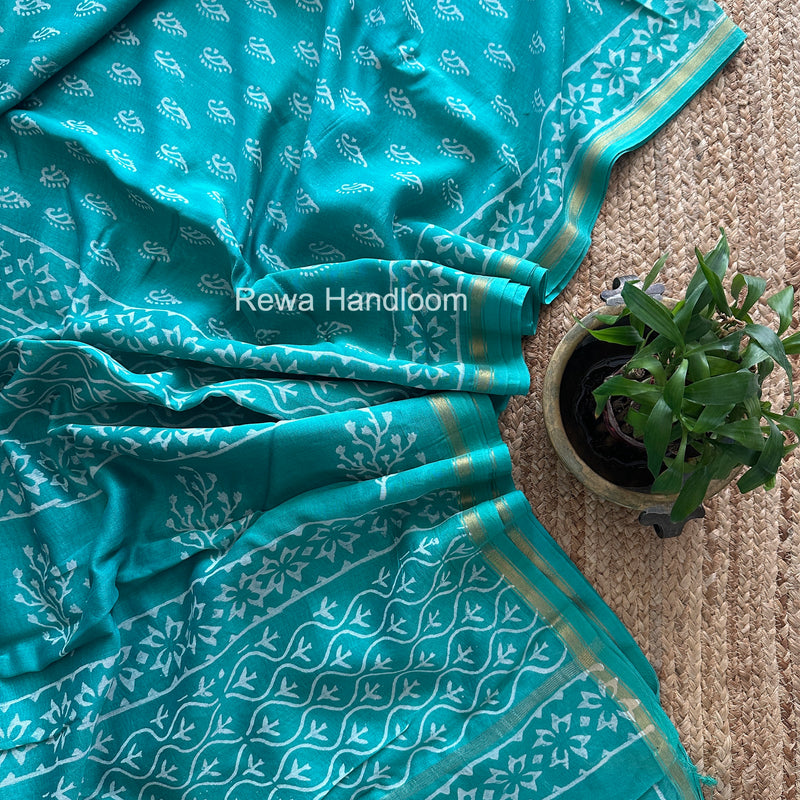  Chanderi Silk Printed Saree