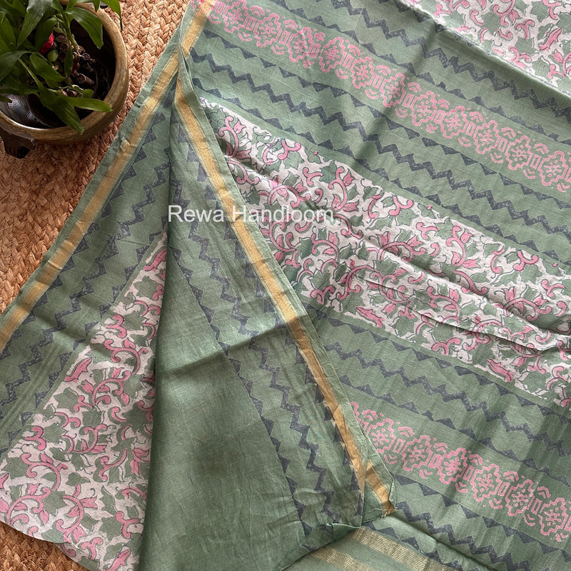  Chanderi Silk Printed Saree