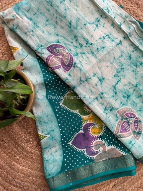 Maheshwari Batik Indonesian Print Saree