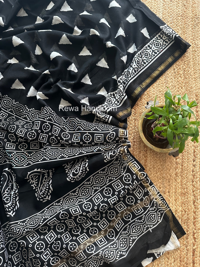  Chanderi Silk Printed Saree