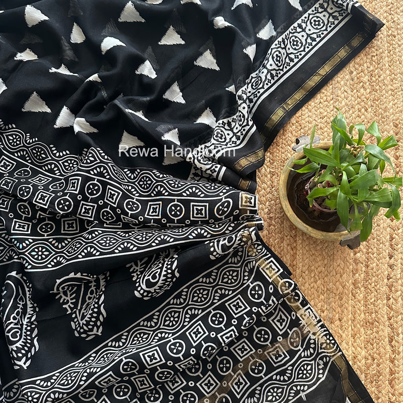  Chanderi Silk Printed Saree