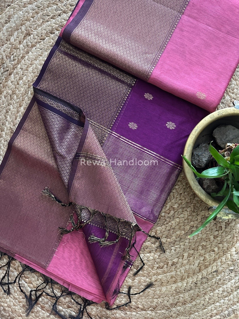 Maheshwari Zari Skirt Butti Saree
