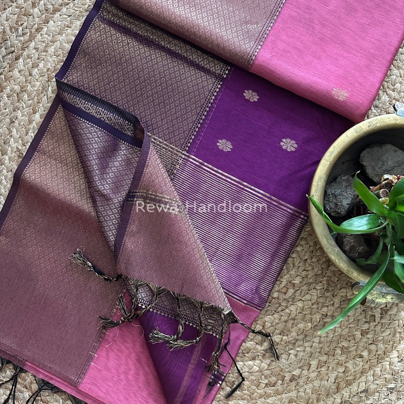 Maheshwari Zari Skirt Butti Saree