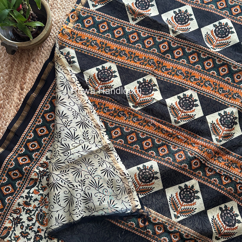  Chanderi Silk Printed Saree
