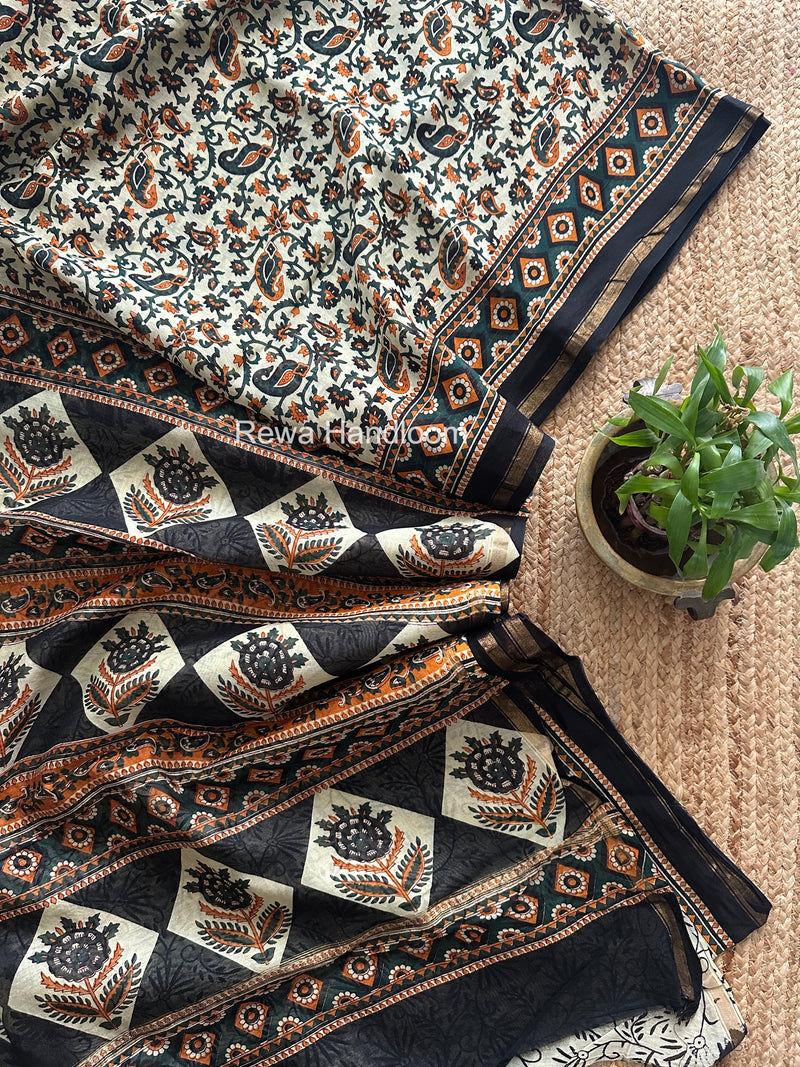  Chanderi Silk Printed Saree