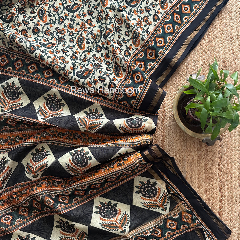  Chanderi Silk Printed Saree