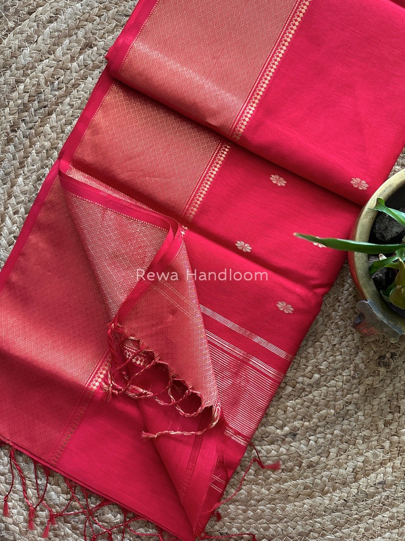 Maheshwari Zari Skirt Butti Saree