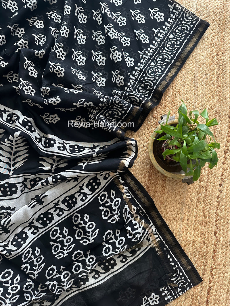  Chanderi Silk Printed Saree