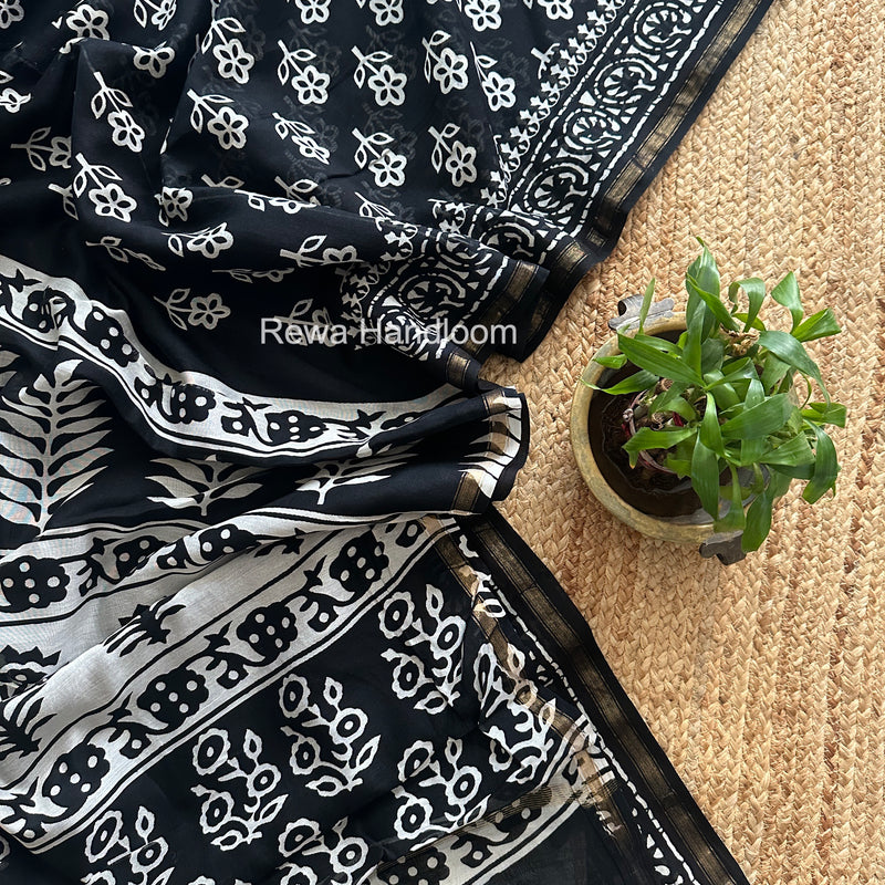  Chanderi Silk Printed Saree
