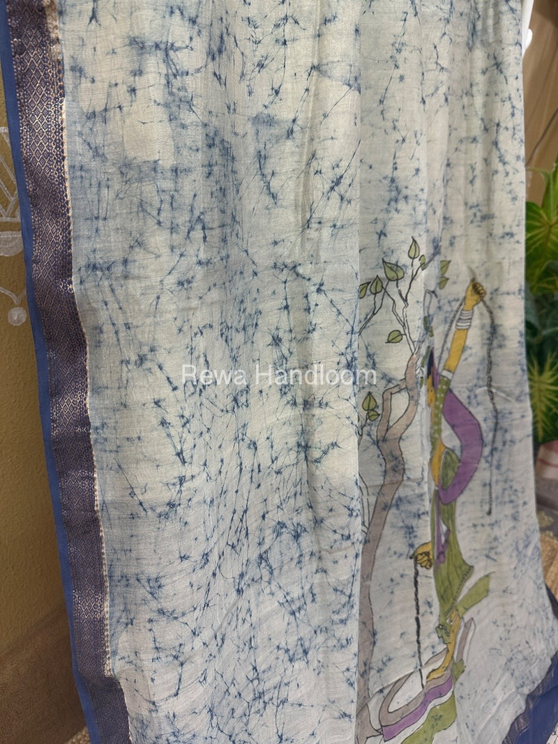 Maheshwari Handpainted Saree