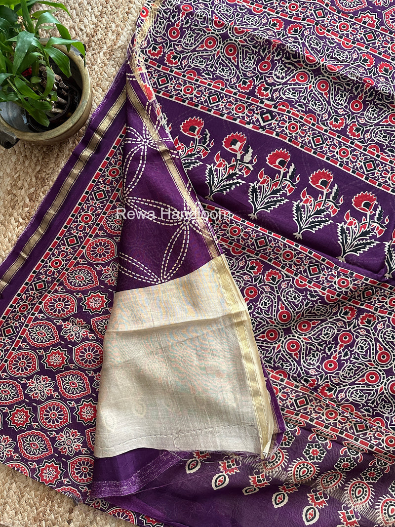  Chanderi Silk Printed Saree