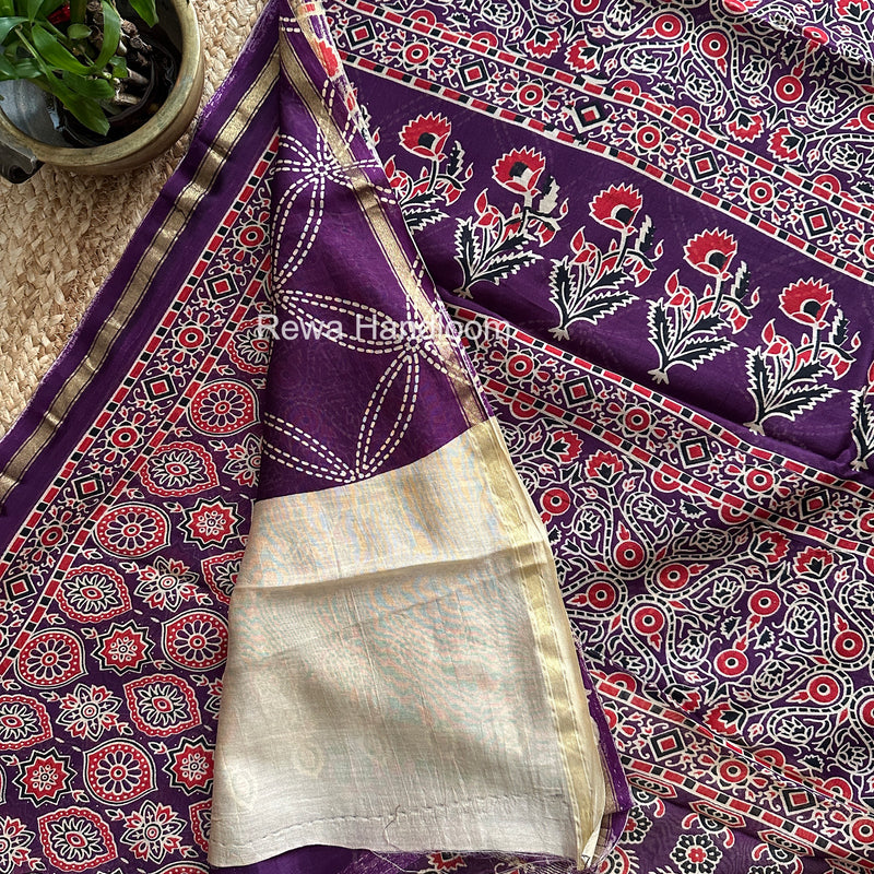  Chanderi Silk Printed Saree