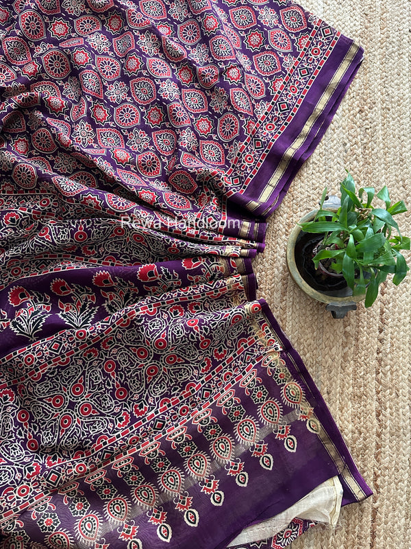  Chanderi Silk Printed Saree