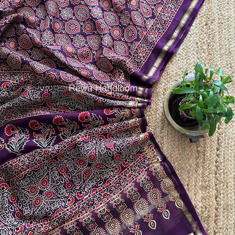  Chanderi Silk Printed Saree