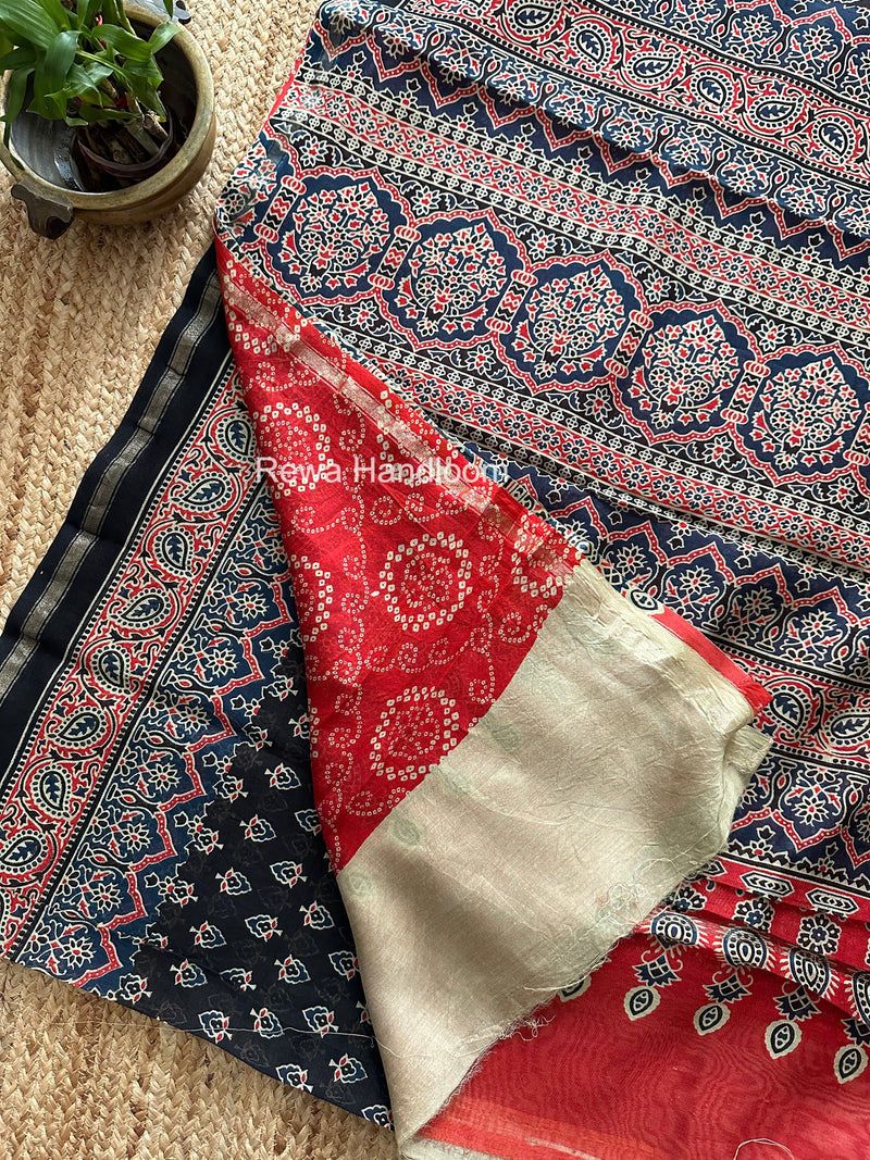  Chanderi Silk Printed Saree
