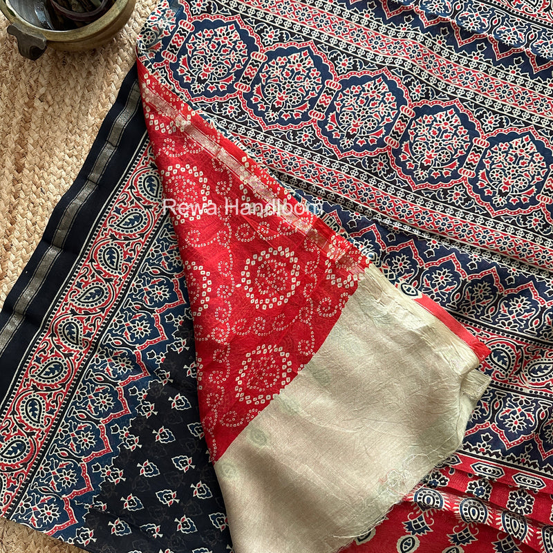  Chanderi Silk Printed Saree
