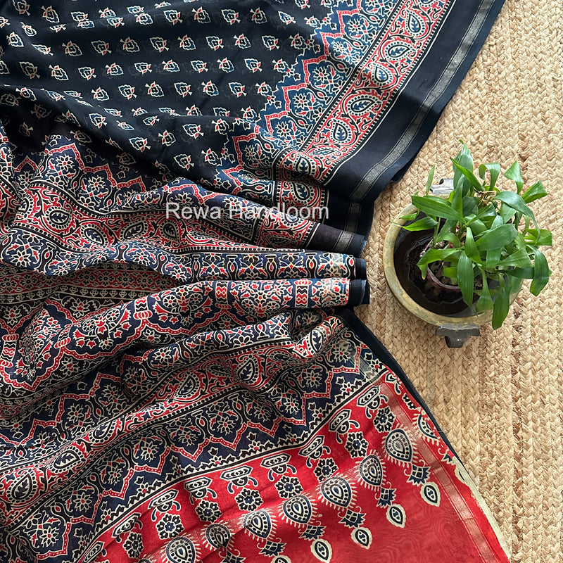  Chanderi Silk Printed Saree